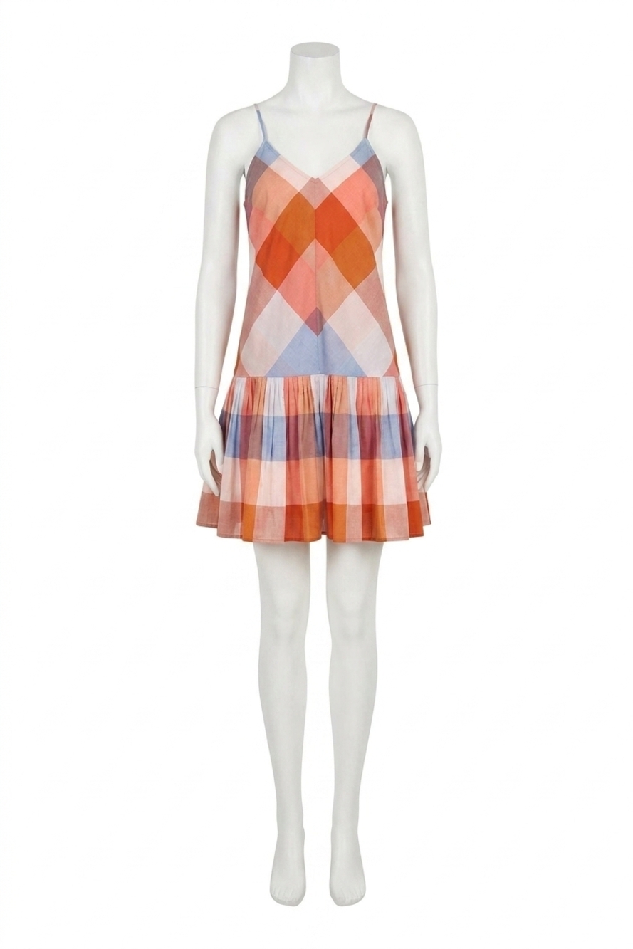 NEW HUNTER BELL dublin drop waist mini dress in multicolor